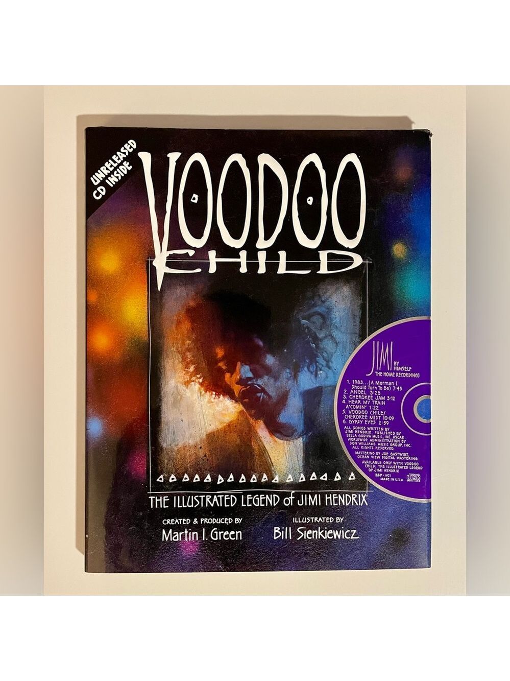 Voodoo Child Illustrated Legend of Jimi Hendrix Book & Unreleased CD NWT